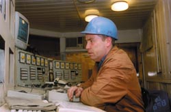 At the metallurgical process control desk