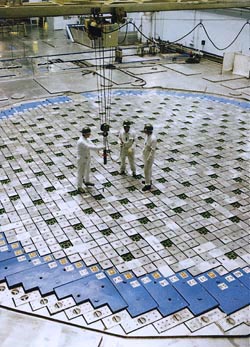 St. Petersburg. The Leningradskaya nuclear power plant. One of the reactor rooms