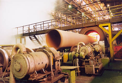 Pipe insulation section at the Volzhsky Pipe Plant