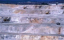 Erdenet. Open pit mine