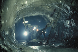 In the interior of the Taimyrsky Mine