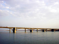 Novosibirsk. The bridge over the Ob river