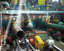 Chelyabinsk Tube Rolling Plant, Shop No.6, large-diameter pipe casings